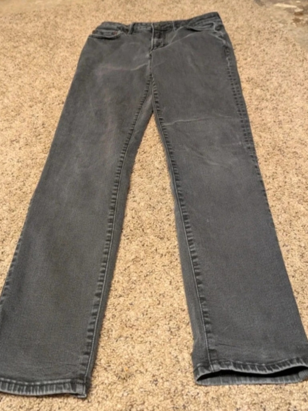 American Eagle Outfitters Women's Charcoal Straight Leg Jeans